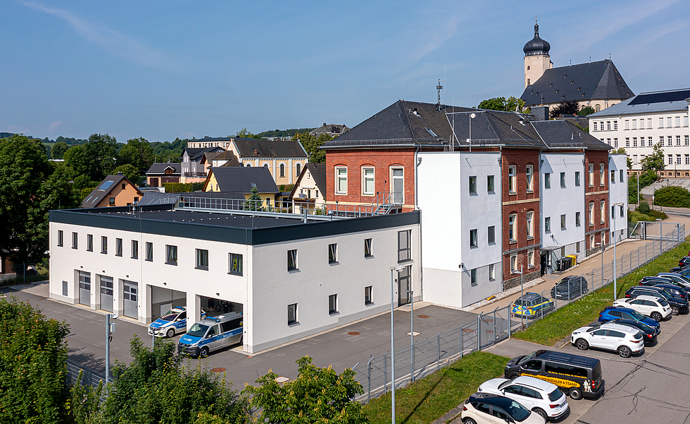 Polizeirevier Marienberg mit Anbau