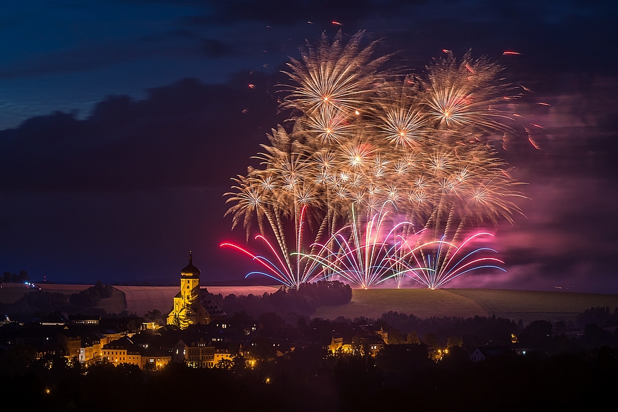Feuerwerk zum 500. Stadtjubiläum