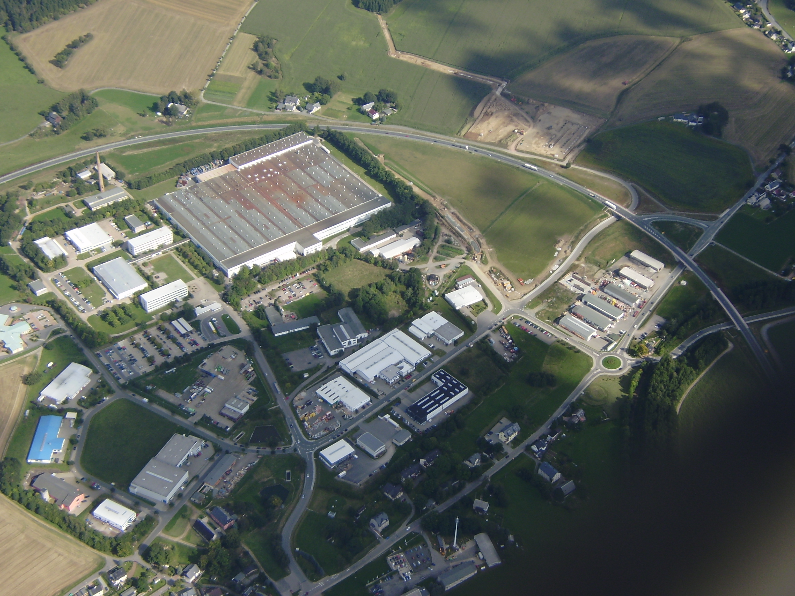 Luftbild Gewerbegebiet "Am Federnwerk"